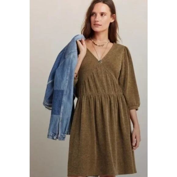 Ro & De Dresses & Skirts - Anthropologie RO&DE- moss green dress- size XS (bigger fit)